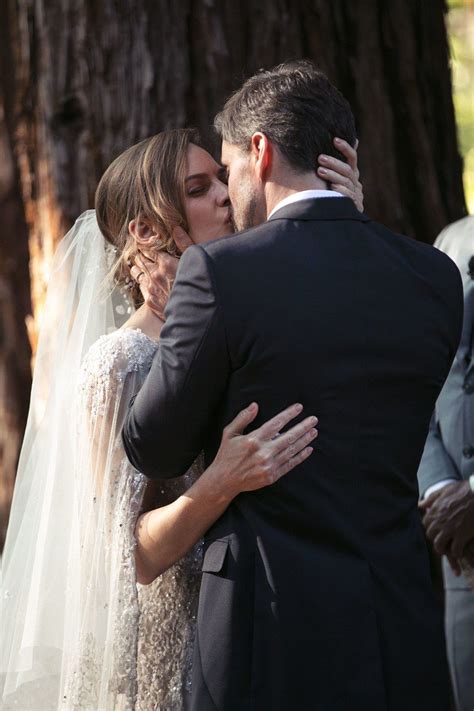 Hilary Swank Wears Elie Saab Couture and Christian .